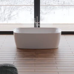 Baignoire îlot ovale Swing 170x80 cm, by Spalina