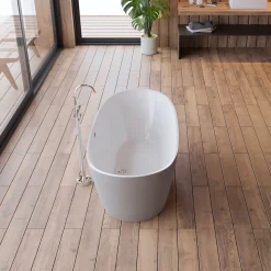 Baignoire îlot ovale Venecia, gris mat, 170x80 cm, by Spalina
