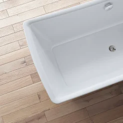 Baignoire îlot rectangulaire Kira 170x63 cm, blanc, by Spalina