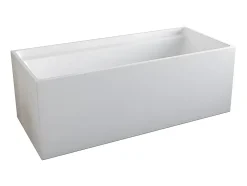 Baignoire îlot rectangulaire - 232 L - 150 x 75 x 60 cm - Blanche - Acrylique - ASPIUS