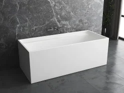Baignoire îlot rectangulaire - 232 L - 150 x 75 x 60 cm - Blanche - Acrylique - ASPIUS