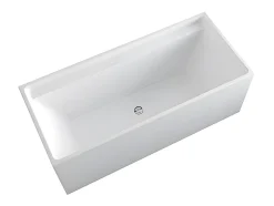 Baignoire îlot rectangulaire - 232 L - 150 x 75 x 60 cm - Blanche - Acrylique - ASPIUS