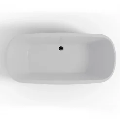 Baignoire îlot rectangulaire Dune 170x80 cm, blanc, by Spalina