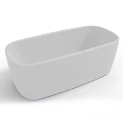 Baignoire îlot rectangulaire Dune 170x80 cm, blanc, by Spalina
