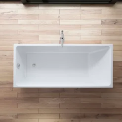 Baignoire îlot rectangulaire Arko 170x75 cm, blanc, By Spalina
