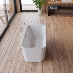 Baignoire îlot rectangulaire Stellar 170x80 cm, by Spalina