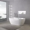 Baignoire îlot ROMA PLUS 2.0 acrylique Blanc brillant 166x75x58cm Sans robinet