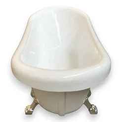 Baignoire îlot vintage 170 x 80 cm avec pieds argent Marigold