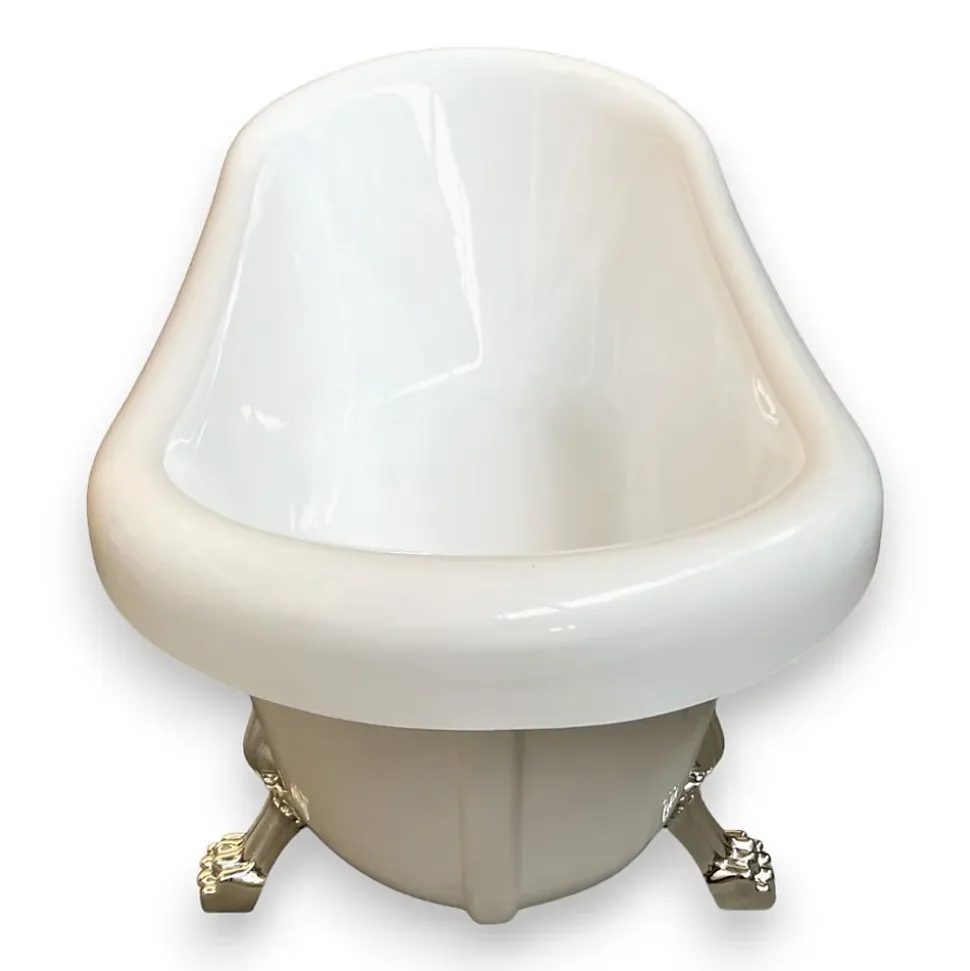 Baignoire îlot vintage 170 x 80 cm avec pieds argent Marigold