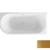 Baignoire îlot ZOYA GLAM GOLDEN angle droit - 170 x 80 cm