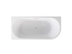 Baignoire îlot ZOYA GLAM GRAPHITE angle droit - 150 x 75 cm