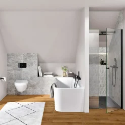 Baignoire murale Villeroy & Boch Architectura pour installation en angle à droite, 1700 x 750 mm, Blanc