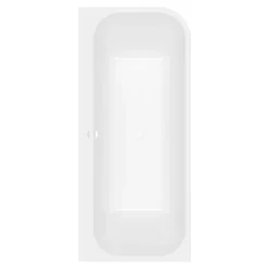 Baignoire murale Villeroy & Boch Architectura pour installation en angle à gauche, 1800 x 800 mm, Blanc