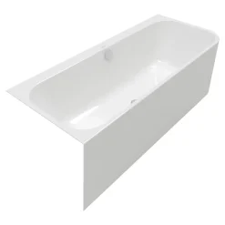 Baignoire murale Villeroy & Boch Architectura pour installation en angle à gauche, 1800 x 800 mm, Blanc