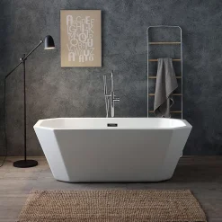 Baignoire Octogonale En Acrylique Blanc Betty