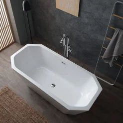Baignoire Octogonale En Acrylique Blanc Betty