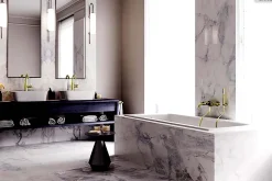Baignoire rectangulaire - 170 x 75 cm - sans Habillage - avec Pieds - Vidage Chrome - TALIA SLIM