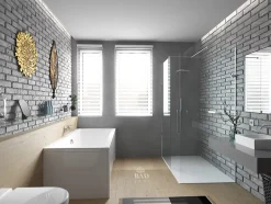 Baignoire rectangulaire 190 x 90 INES acrylique blanc + avec Tablier + Pieds + Vidage à chromé