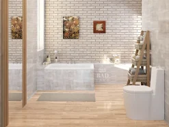 Baignoire rectangulaire 100 x 70 CAPRI acrylique blanc + Support stabilisateur en polystyrène + Pieds + Vidage à chromé