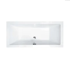 Baignoire rectangulaire - 190 x 90 cm - avec Habillage - Pieds - Vidage Chrome - QUADRO SLIM