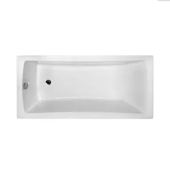 Baignoire rectangulaire - 170 x 70 cm - sans Habillage - avec Pieds - Vidage Chrome - OPTIMA