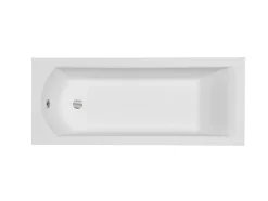 Baignoire rectangulaire blanche à encastrer - SHEA SLIM - 150 x 70 cm