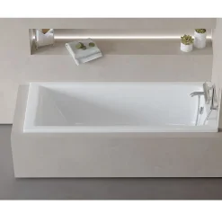 Baignoire rectangulaire encastrable BALI blanc brillant 160x70