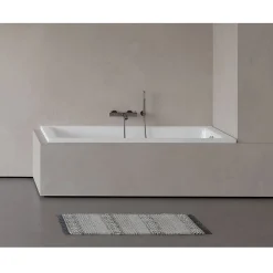 Baignoire rectangulaire encastrable BALI blanc brillant 160x70