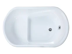Baignoire sabot - 165 L - 120 x 75 x 65 cm - Blanche - PICCOLA