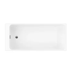 Baignoire semi îlot 170x75 cm Bakor blanc