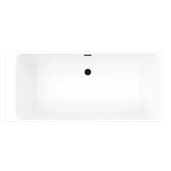 Baignoire semi îlot 180x80 cm Bakor noir