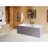 Baignoire semi îlot 180x80 cm Bakor gris