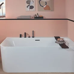 Baignoire semi-îlot d'angle VILLEROY & BOCH Loop & Friends version gauche