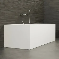Baignoire semi-îlot murale COBALT L.170 x l.75 cm, by SPALINA