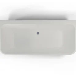 Baignoire semi-îlot murale Mint 170, blanc, 170x81 cm, by Spalina
