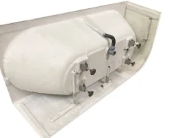 Baignoire semi-îlot murale Capri Grise Mate Gauche, 170x76cm, by SPALINA