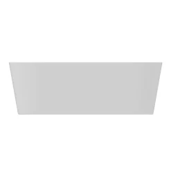 Baignoire semi-îlot Nakina L. 160 cm x l. 75 cm blanc
