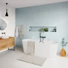 Baignoire semi-îlot Nakina L. 170 cm x l. 75 cm blanc