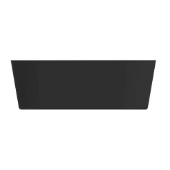 Baignoire semi-îlot Nakina L. 170 cm x l. 75 cm noir