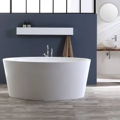Baignoire Veronica Ovale Centre Blanc