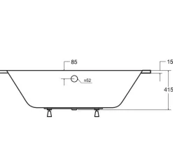 Baignoire VITAL slim cm - 150cm