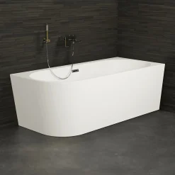 Baignoires Ilot Capri 170 droite blanche 170 x76 x58 cm, by SPALINA