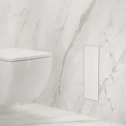 Balneo Armoire encastrée pour brosse WC gauche verre blanc 53,2cm