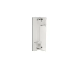 Balneo Armoire encastrée pour brosse WC gauche verre blanc 68,2cm