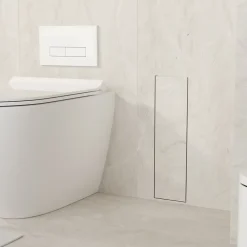 Balneo Armoire encastrée sous carrelage pour brosse WC gauche 68,2cm