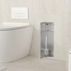 Balneo Armoire encastrée sous carrelage pour brosse WC gauche 68,2cm