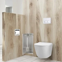 Balneo Armoire encastrée sous carrelage pour brosse WC gauche 53,2cm
