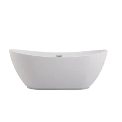 Balneo Baignoire autoportante 170x72cm, accessoires inox, Acrylique thermoformé 3.5mm, avec pieds réglables, PARMA
