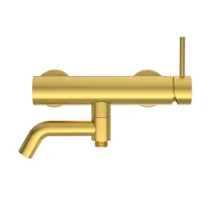 BALNEO Robinet de baignoire or Acier inoxydable - Mitigeur mural pour baignoire CASCADE