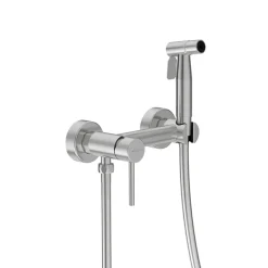 BALNEO Robinet de bidet argent brossé Acier inoxydable - Mitigeur de bidet CASCADE